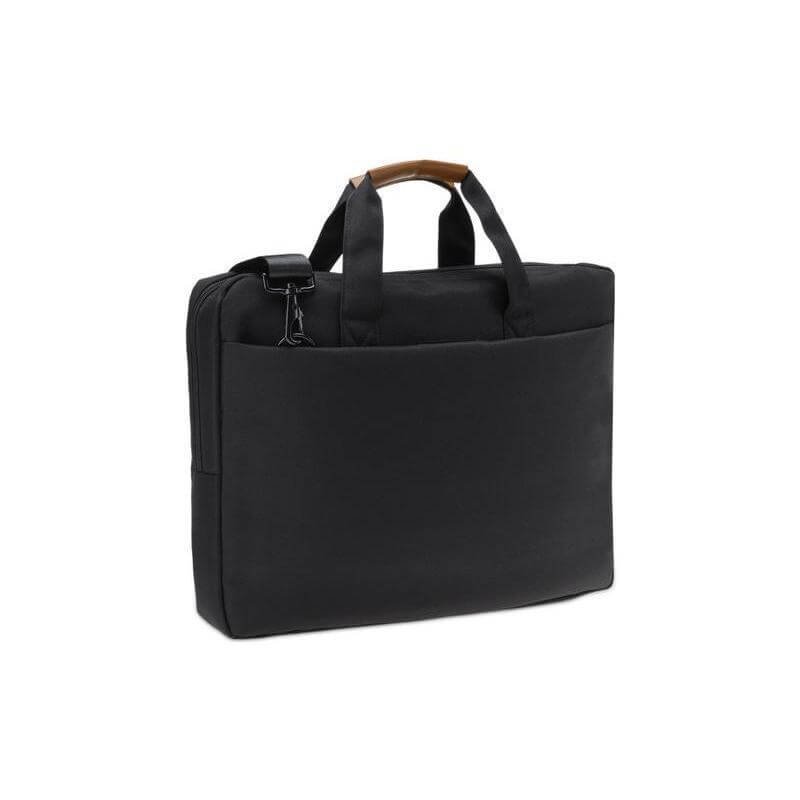 SLOTEN - Santhome® 15" Laptop Bag - Black/Tan - Image 4