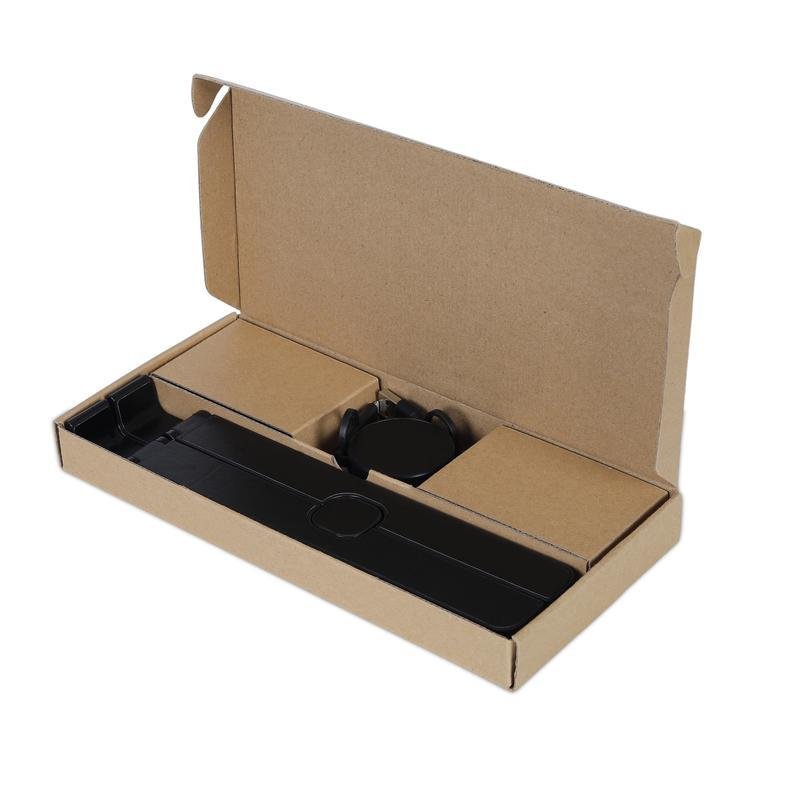 BRELA - @memorii Set of Recycled Laptop Stand and retractable cable - Black - Image 3