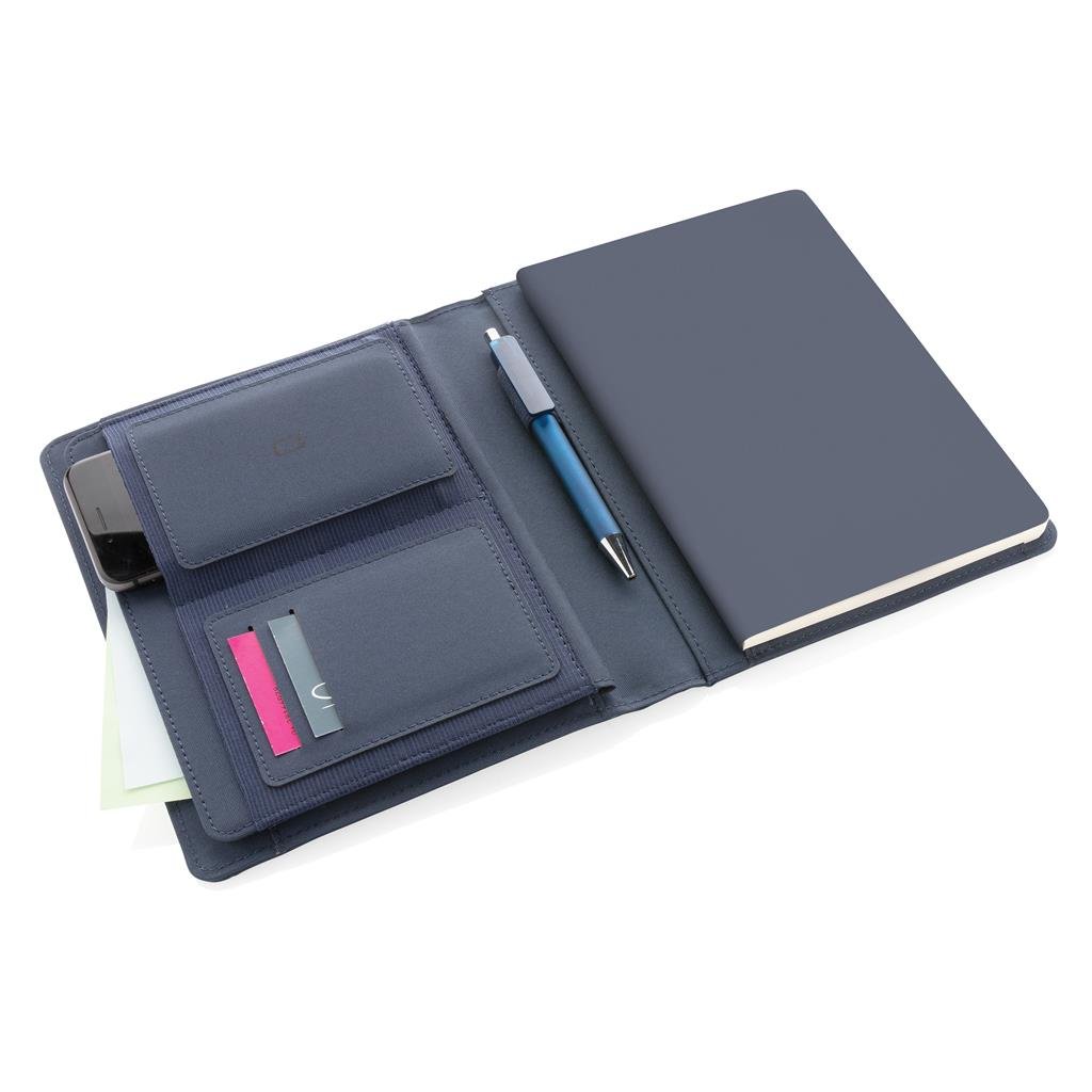 Impact AWARE™ RPET A5 notebook - Navy Blue - Image 4