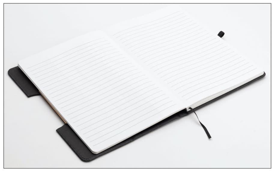 STADE - A5 Hard Cover Notebook with Folding Phone Stand - Image 4