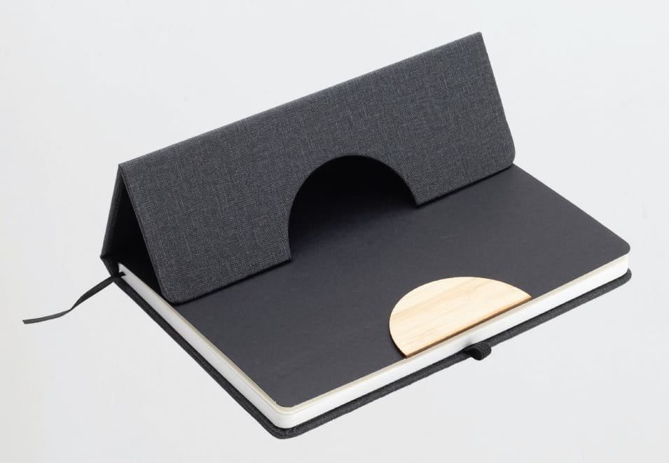 STADE - A5 Hard Cover Notebook with Folding Phone Stand - Image 3