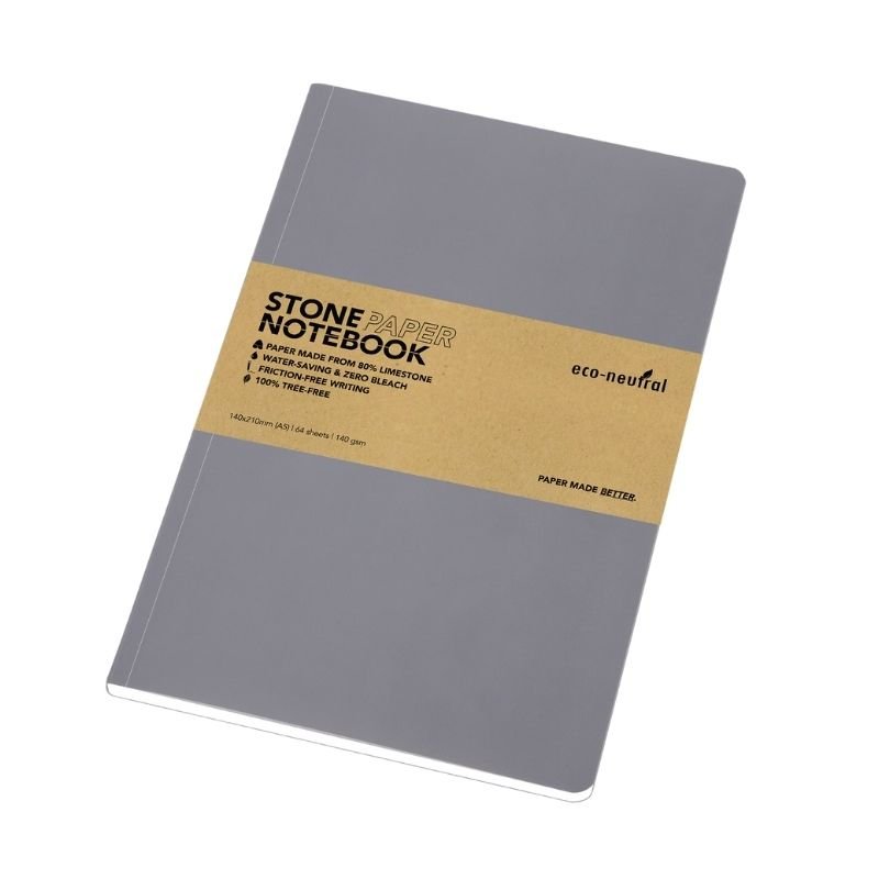 NEYA - eco-neutral Stone Paper Tree-Free Notebook - Grey - Image 2