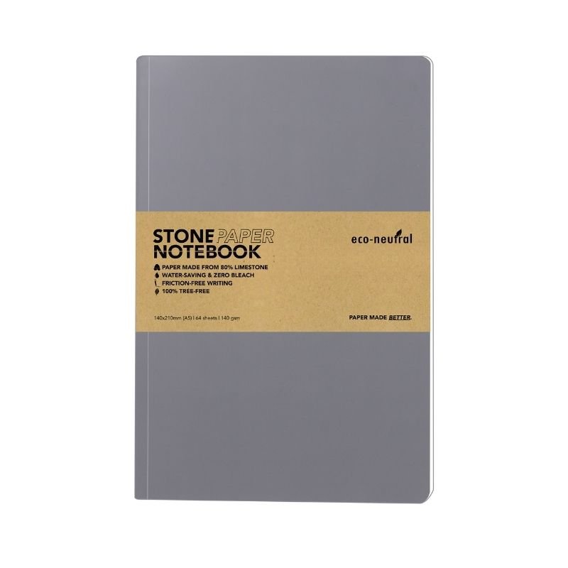NEYA eco-neutral Stone Paper Tree-Free Notebook Grey