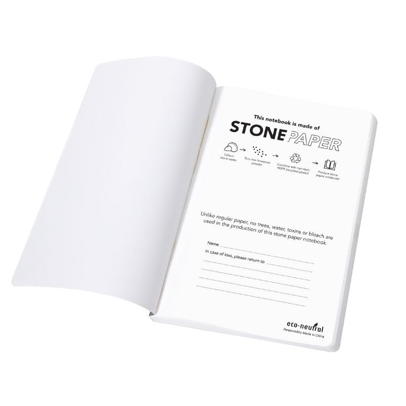 NEYA - eco-neutral Stone Paper Tree-Free Notebook - Grey - Image 5