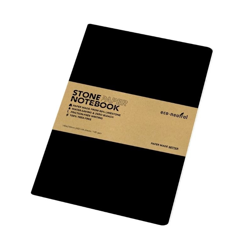 NEYA - eco-neutral Stone Paper Tree-Free Notebook - Black - Image 2