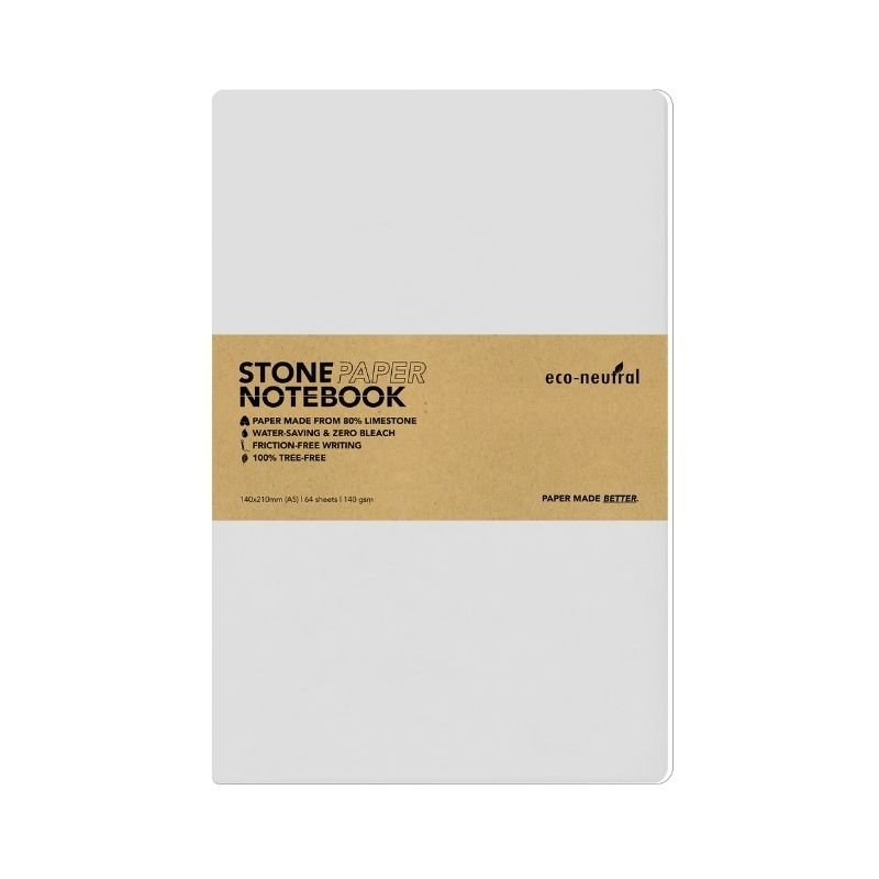 NEYA eco-neutral Stone Paper Tree-Free Notebook White