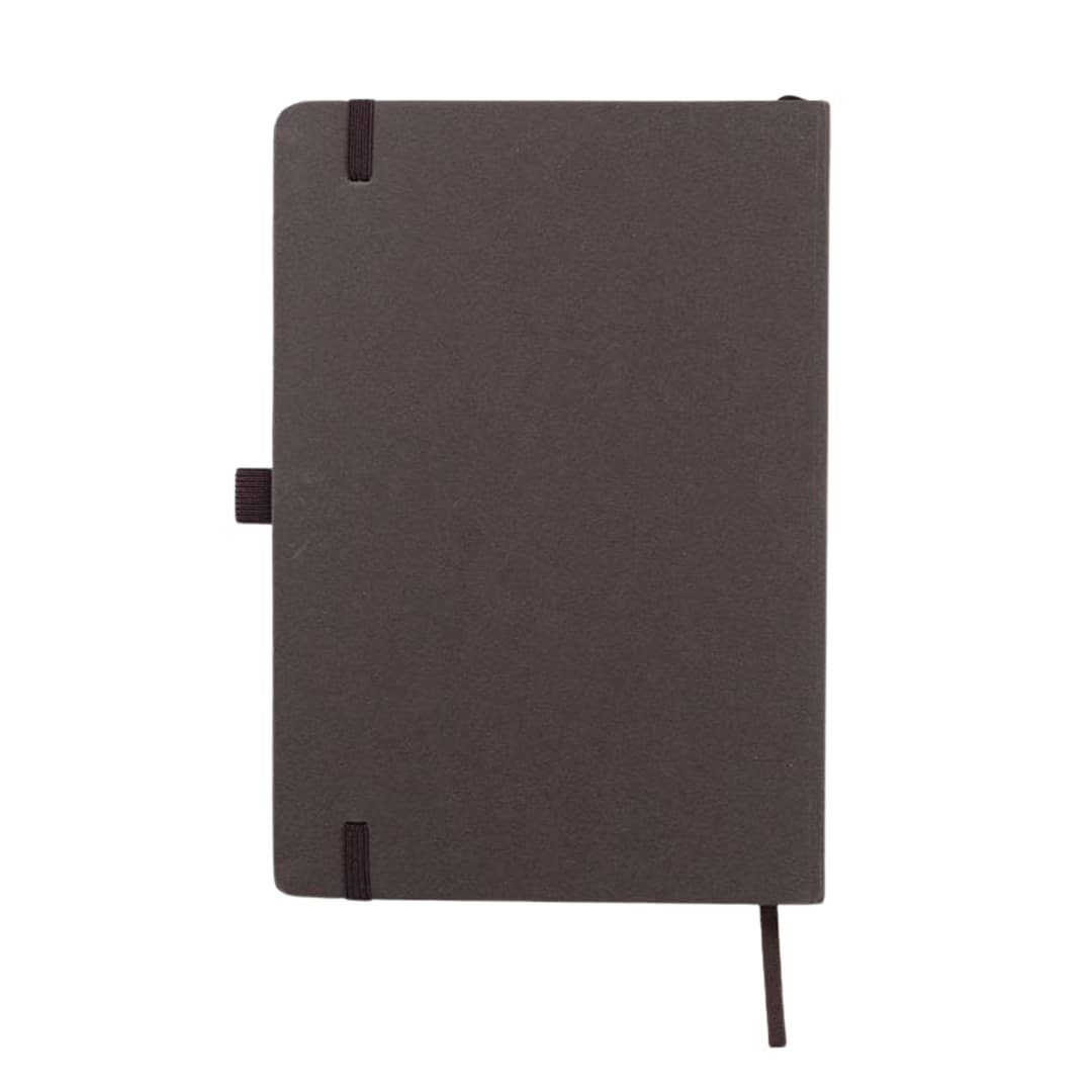 ABULA - eco-neutral® A5 Hard Cover Notebook & Pen Set - Coffee Paper - Image 3