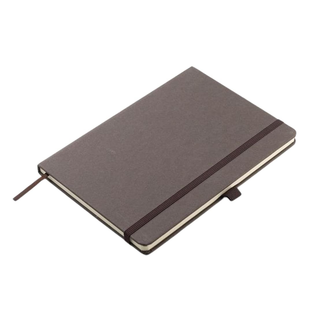 ABULA - eco-neutral® A5 Hard Cover Notebook & Pen Set - Coffee Paper - Image 2