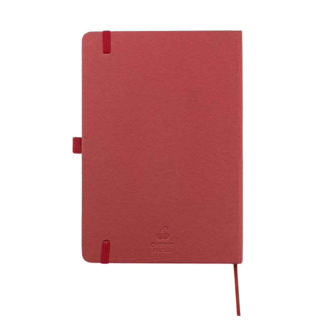 ABULA - eco-neutral® A5 Hard Cover Notebook & Pen Set - Cherry Paper - Image 3