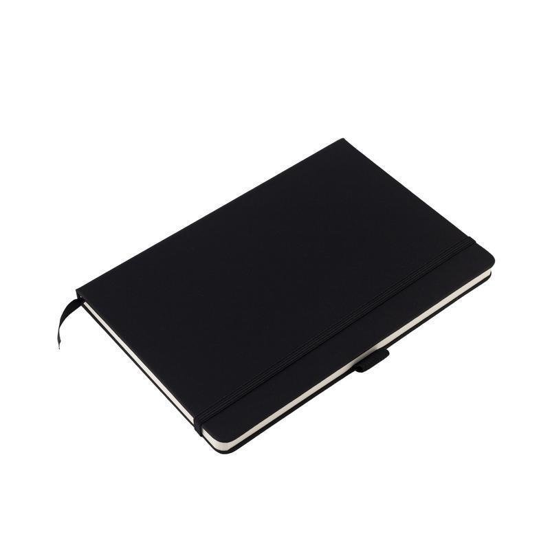 JURSI - Giftology A5 PU Notebook with Pen Loop - Black - Image 2