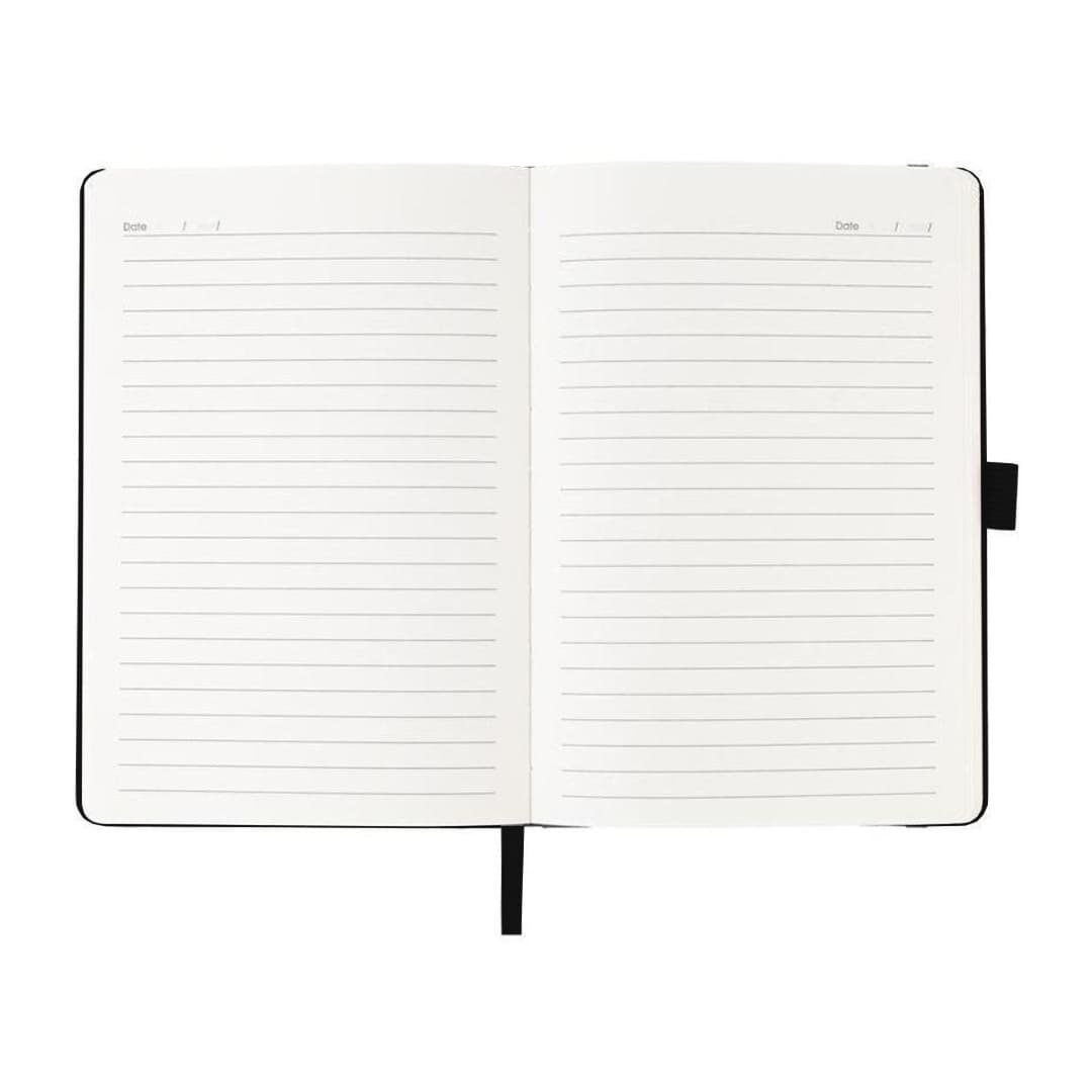 JURSI - Giftology A5 PU Notebook with Pen Loop - Black - Image 4