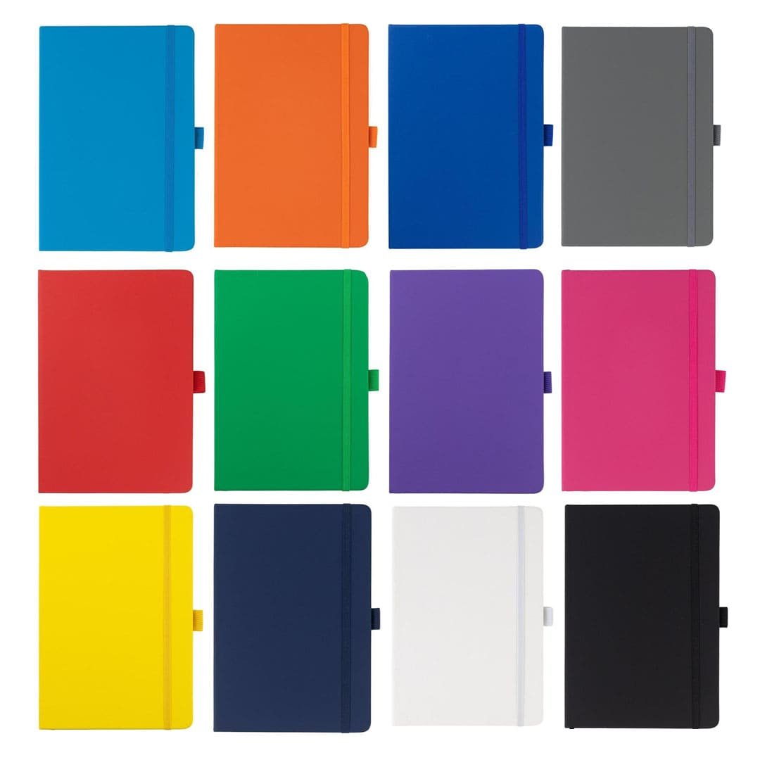 JURSI - Giftology A5 PU Notebook with Pen Loop - Black - Image 5