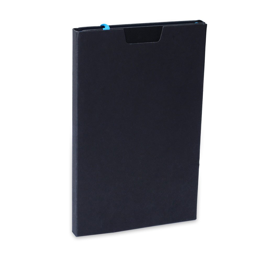 SUKH - SANTHOME A5 Hardcover Ruled Notebook Black-Blue - Image 2
