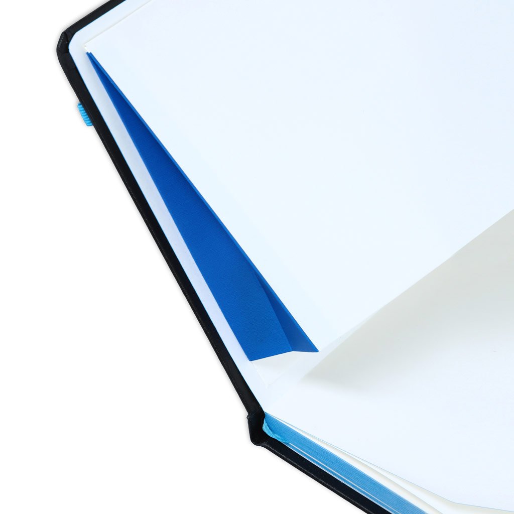 SUKH - SANTHOME A5 Hardcover Ruled Notebook Black-Blue - Image 4