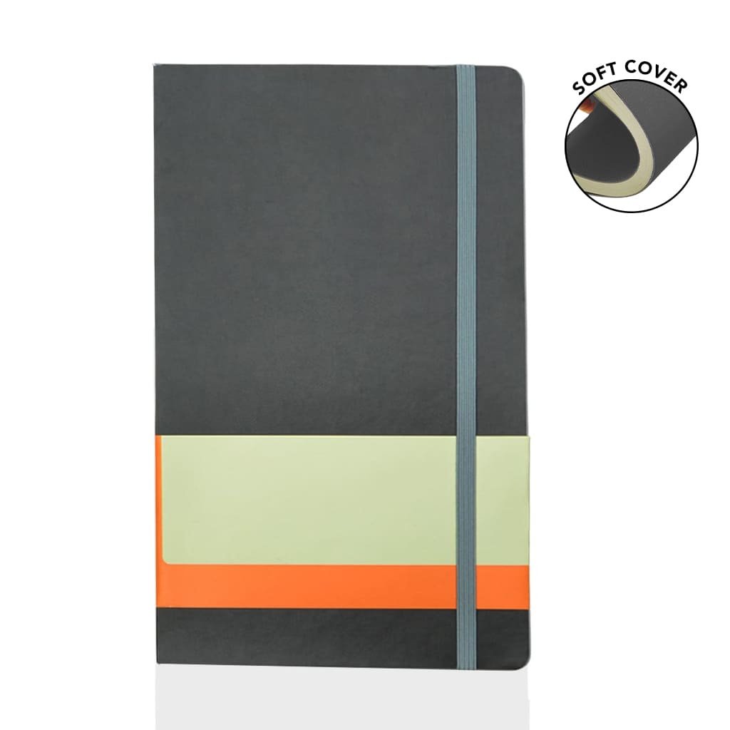 RULBUK Softcover Ruled A5 Notebook Grey