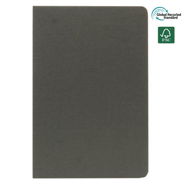 ORSHA A5 rPET & FSC Certified Notebook Grey (Anti-Microbial)