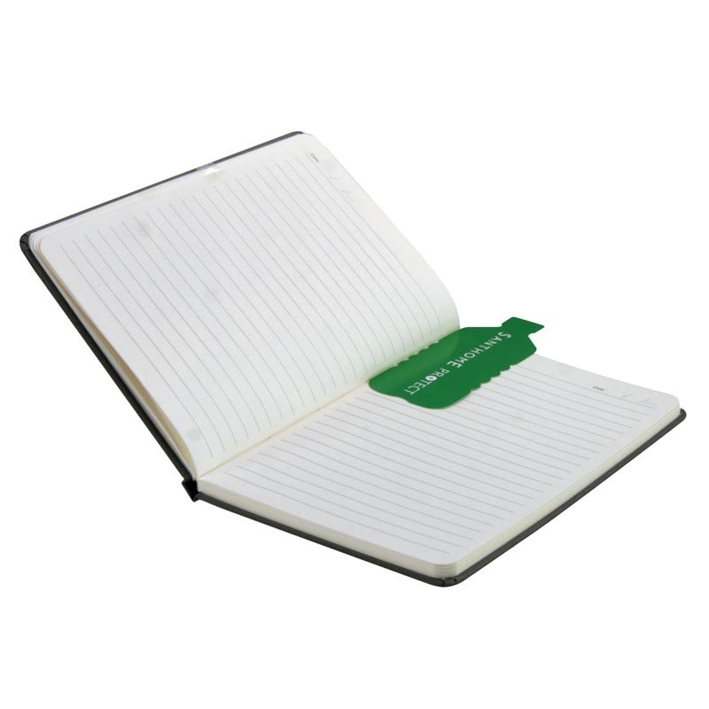ORSHA - SANTHOME A5 rPET & FSC Certified Notebook - Grey (Anti-Microbial) - Image 4