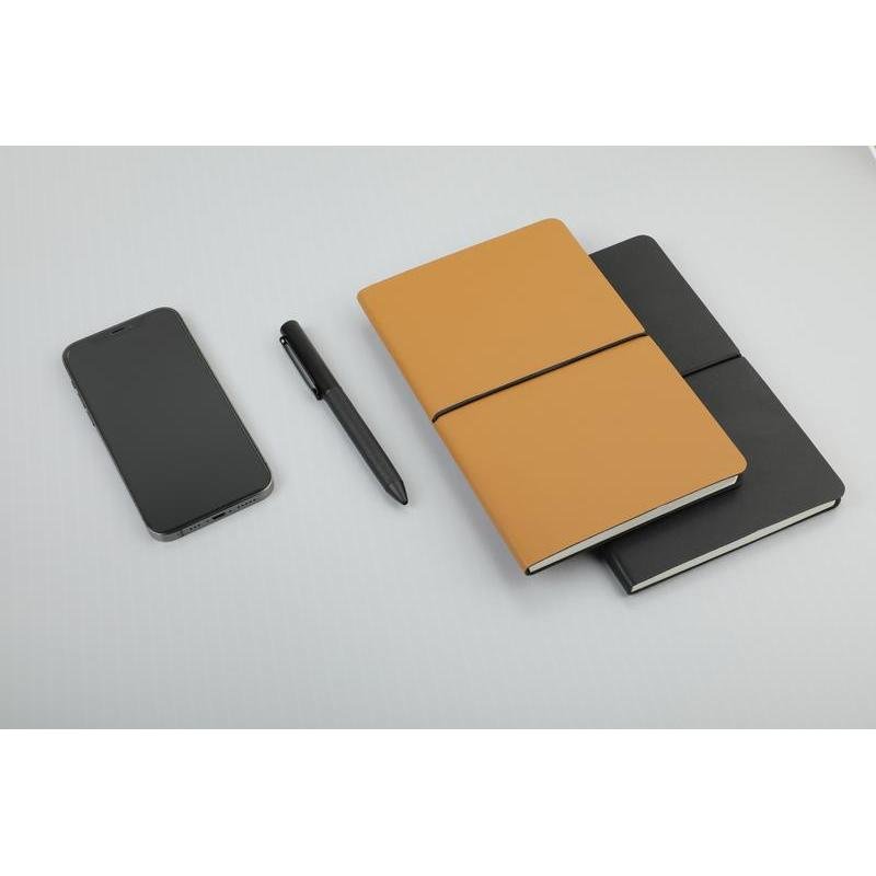 PEJA - Santhome A5 Recycled PU Soft Cover Notebook - Black - Image 2
