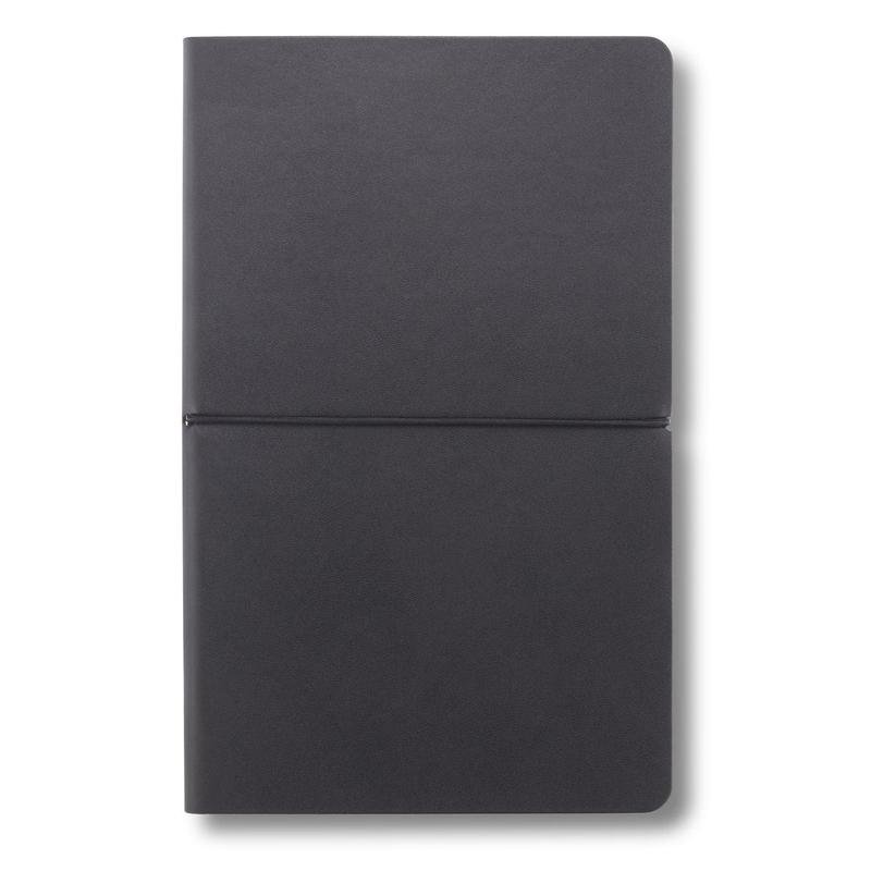 PEJA - Santhome A5 Recycled PU Soft Cover Notebook - Black - Image 3