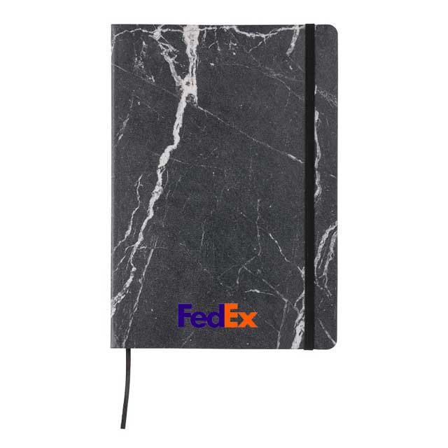XD Marble PU A5 Ruled Notebook - Image 2
