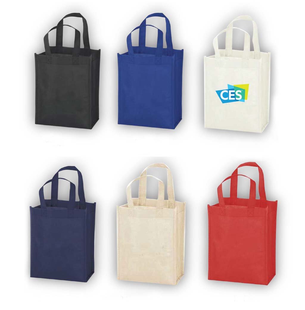 Non-Woven Shopping Bag Vertical Royal Blue - Image 2