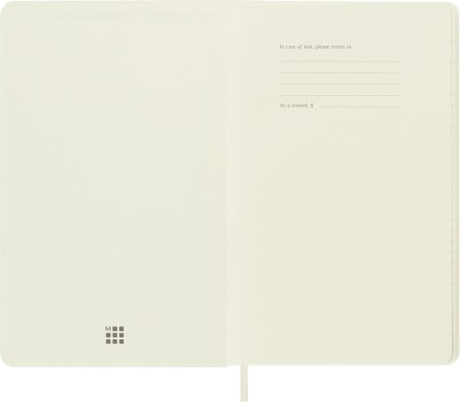 Moleskine Classic Large Ruled Hard Cover Notebook - White - Image 3