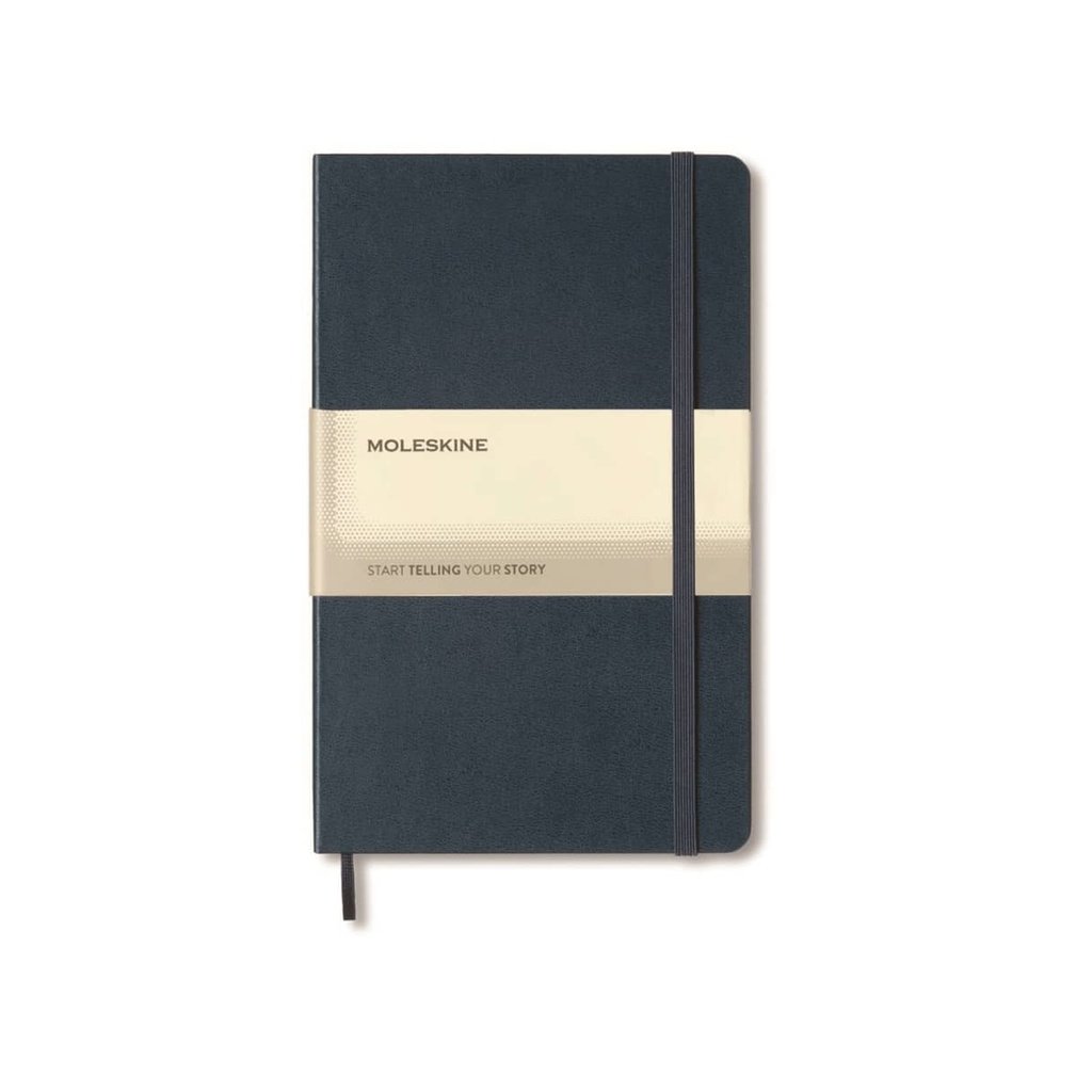 Moleskine Large Soft Cover Ruled Notebook Sapphire Blue