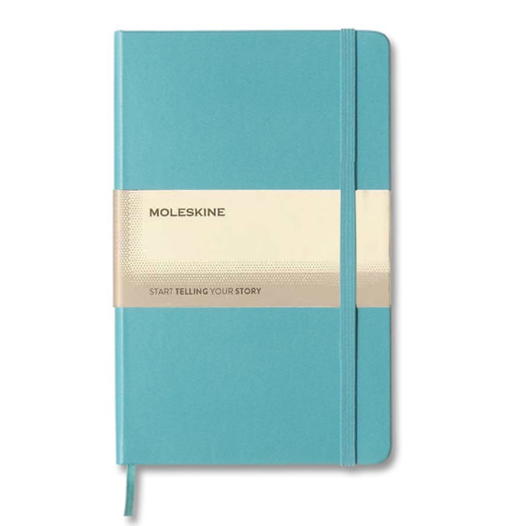 Moleskine Classic Large Ruled Hard Cover Notebook Reef Blue