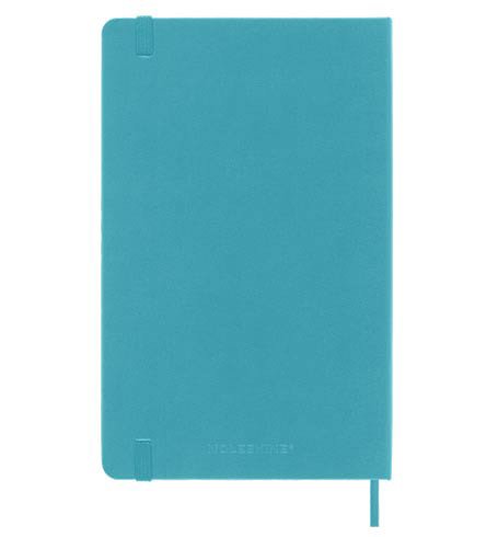 Moleskine Classic Large Ruled Hard Cover Notebook - Reef Blue - Image 3