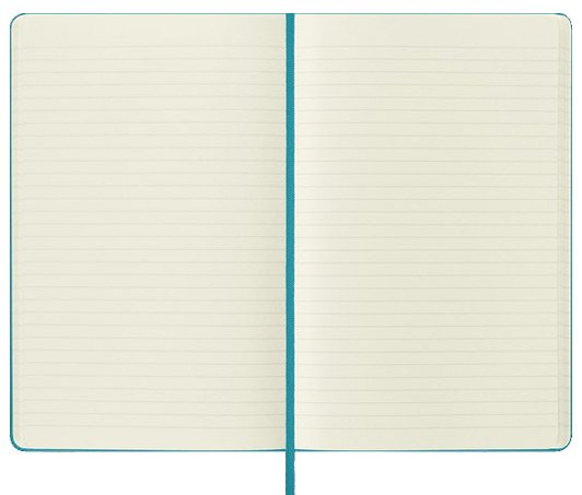 Moleskine Classic Large Ruled Hard Cover Notebook - Reef Blue - Image 4