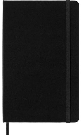 Moleskine Hard Cover, Medium Size Ruled Notebook - Black - Image 2