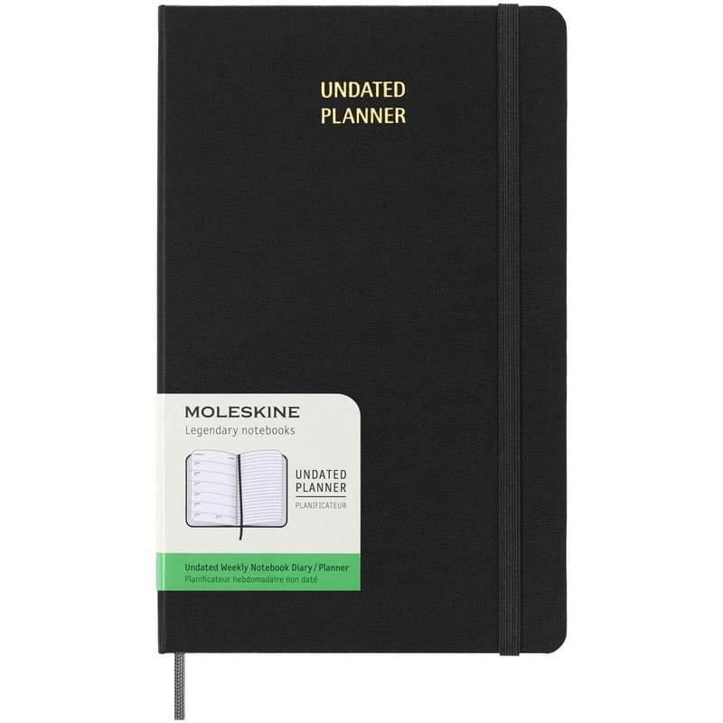 Moleskine Undated 12 Month Weekly Planner Hard Cover Large