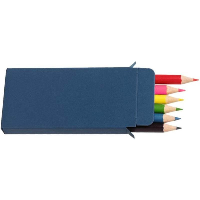 ORBE - Giftology Set of 6pcs Color Pencils in Denim Paper Box - Image 3