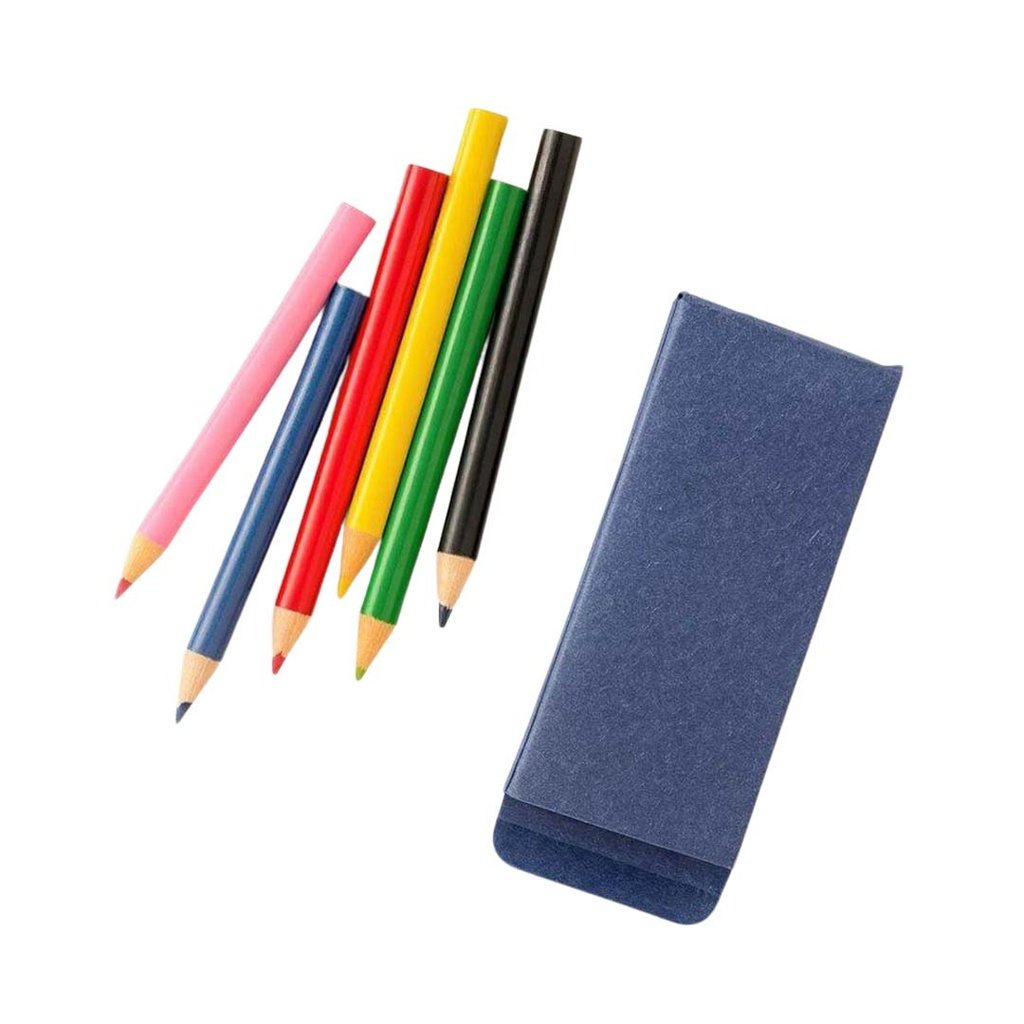 ORBE Set of 6pcs Color Pencils in Denim Paper Box