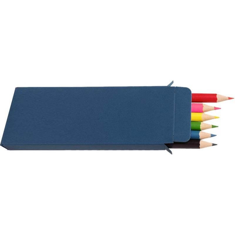 ORBE - Giftology Set of 6pcs Color Pencils in Denim Paper Box - Image 4