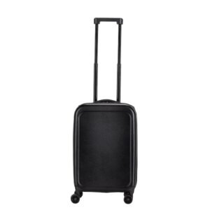 ROSTOCK - SANTHOME Foldable Cabin Trolley Bag - Black Matt Finish