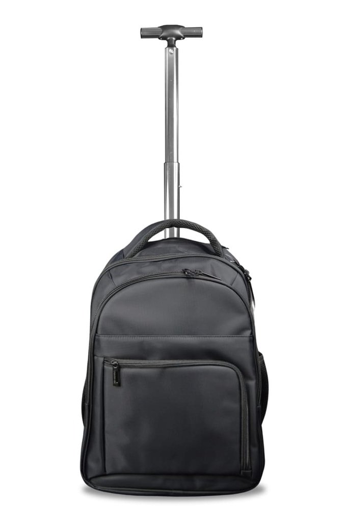 BREE 2 Wheels Trolley Backpack Black