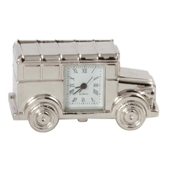 TRIOMPE PIERRE CARDIN Silverplated Desk Clock