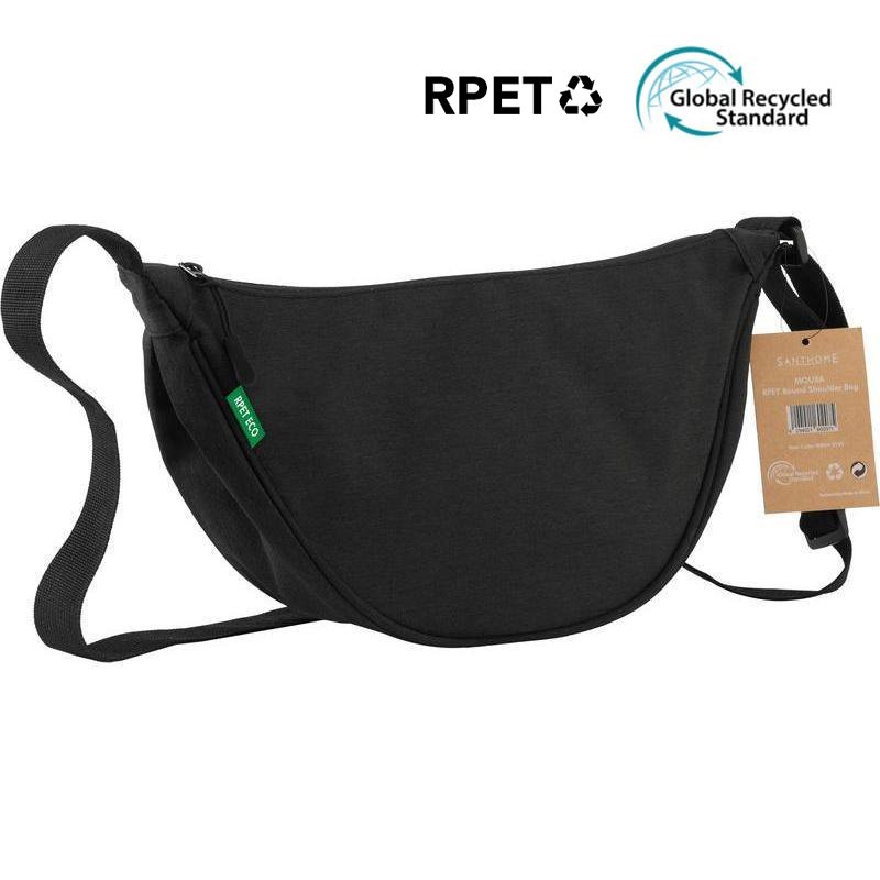 MOURA GRS Recycled Half Moon Sling Bag Black