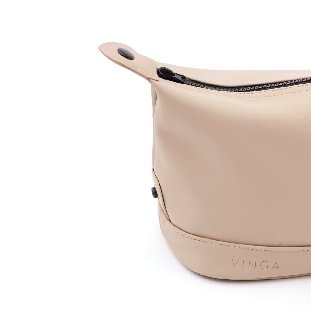 VINGA Baltimore Wash Bag - Beige - Image 4