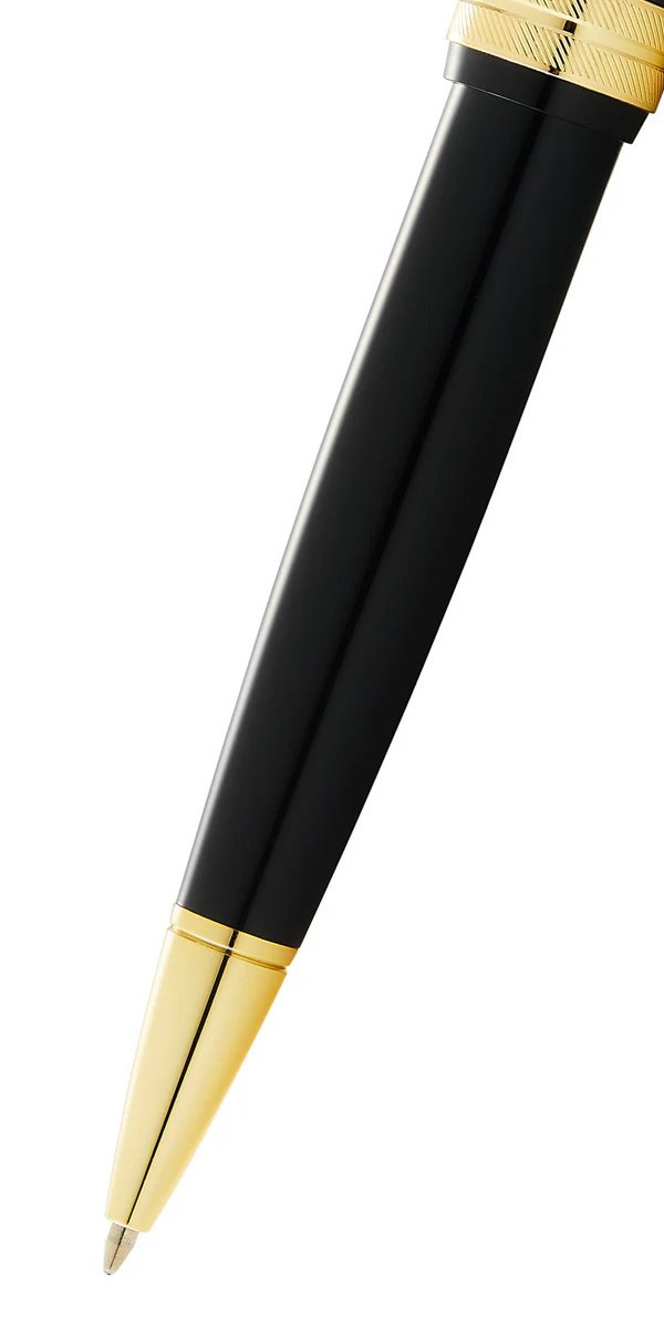Cross Bailey Light™ Polished Black Resin and Gold Tone Ballpoint Pen - Image 2