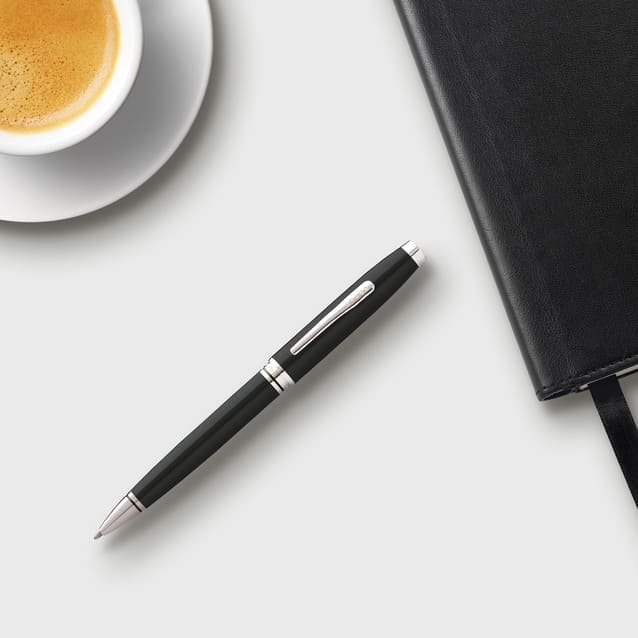 Cross Coventry Black Lacquer with Polished Chrome Appointments Ballpoint Pen - Image 6