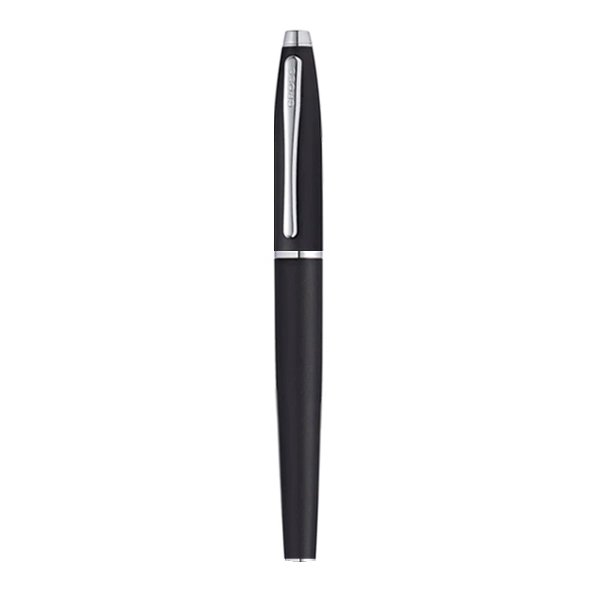 Cross Calais™ Matte Black with Polished Chrome Appointments Selectip Rollerball Pen (Blue Ink) - Image 4