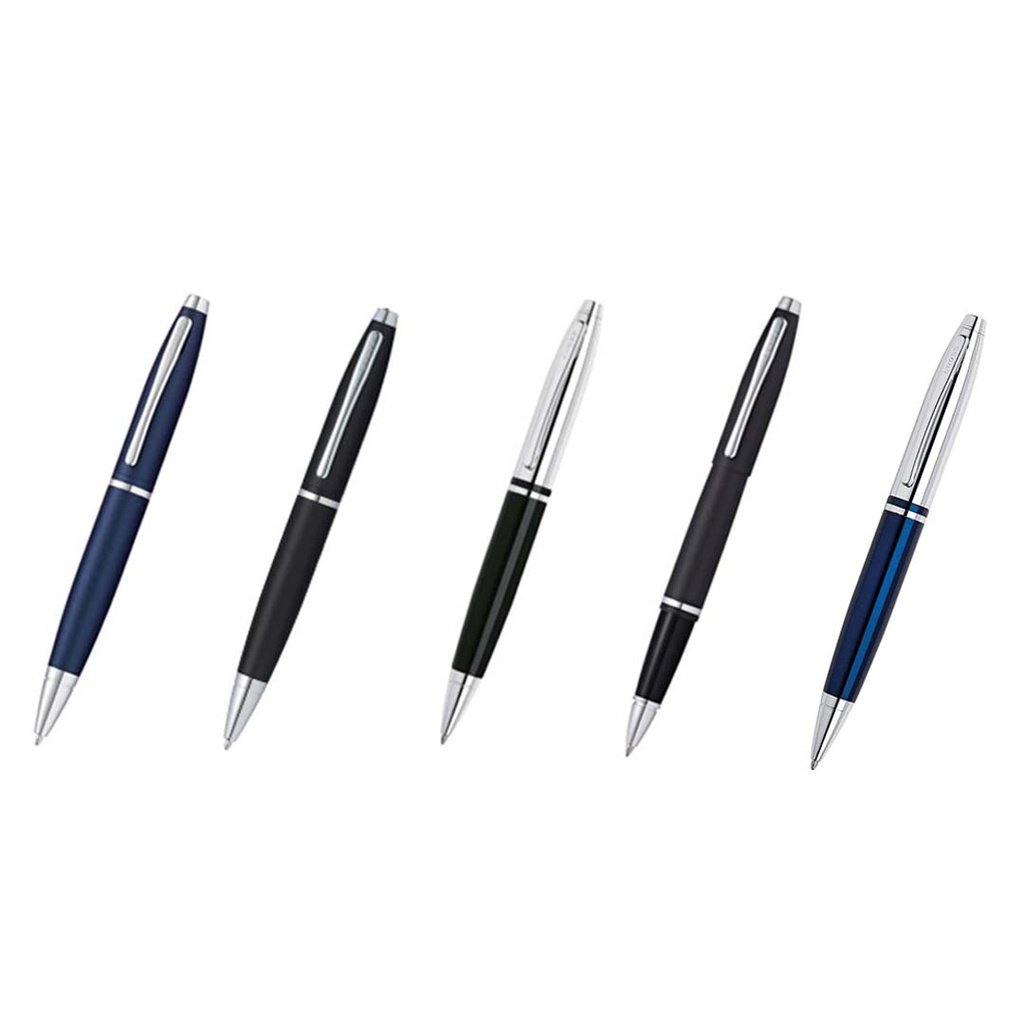 Cross Calais™ Matte Metallic Blue with Polished Chrome Appointments Ballpoint Pen (Blue Ink) - Image 5