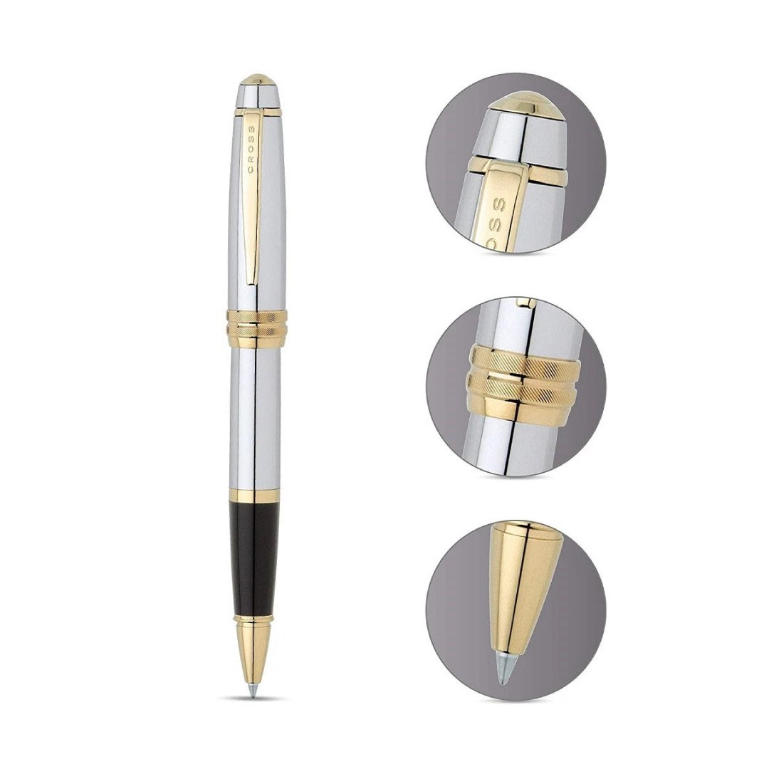 Cross Bailey™ Medalist® with 23KT Gold Plated Appointments Selectip Rollerball Pen (Blue Ink) - Image 2