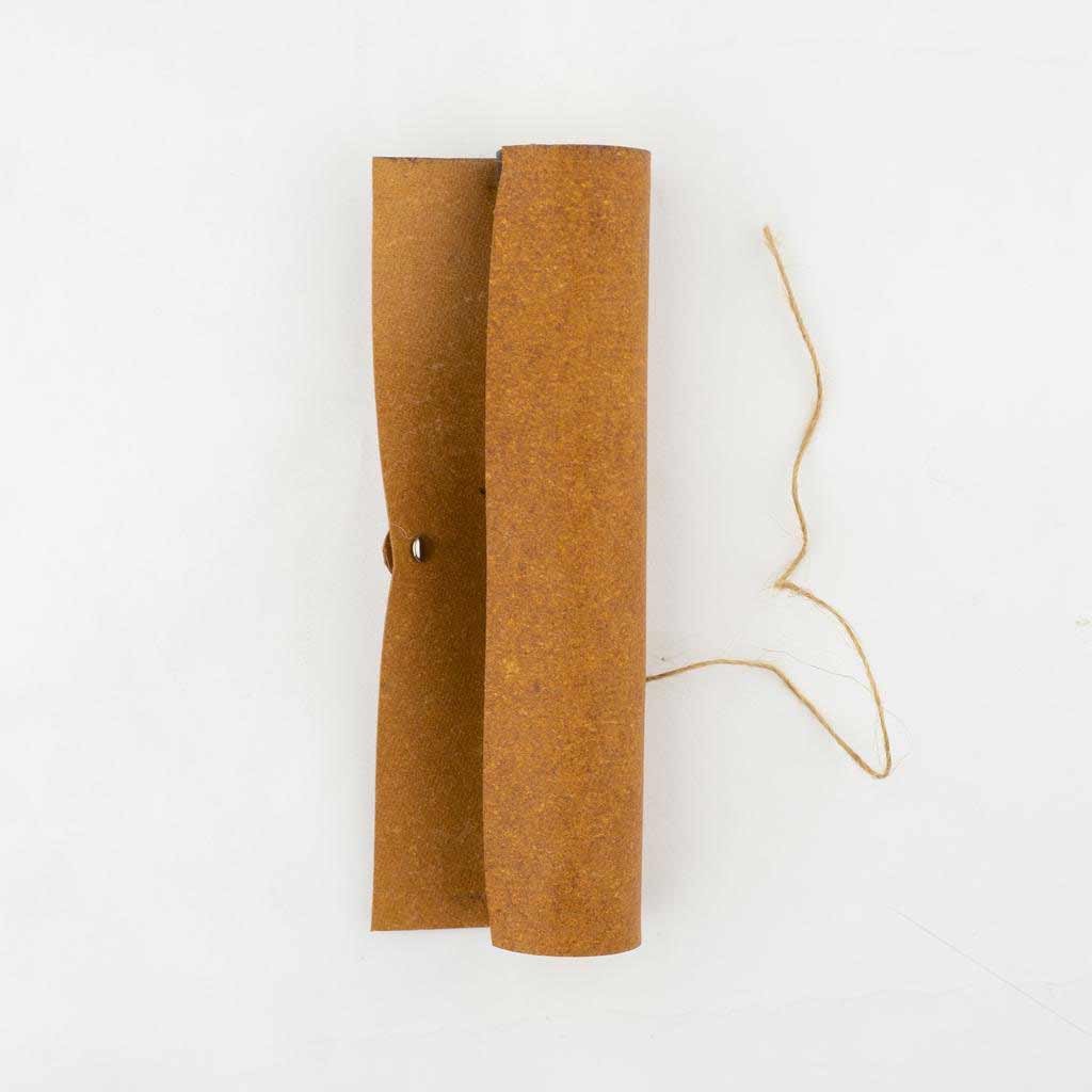 KORU - eco-neutral Metal Pen with Recycled Leather Barrel - Brown - Image 5