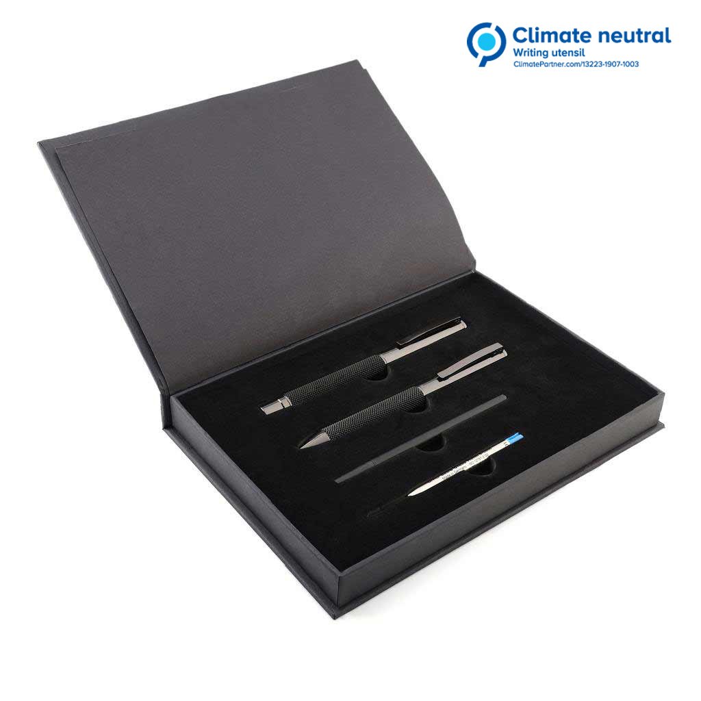 BLACK FOREST UMA Gift Set of 2 Premium Mesh Metal Pens