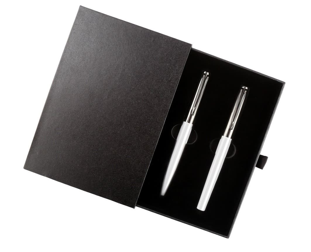 NORA - Gift Set of Roller and Ball Pen - White - Image 2