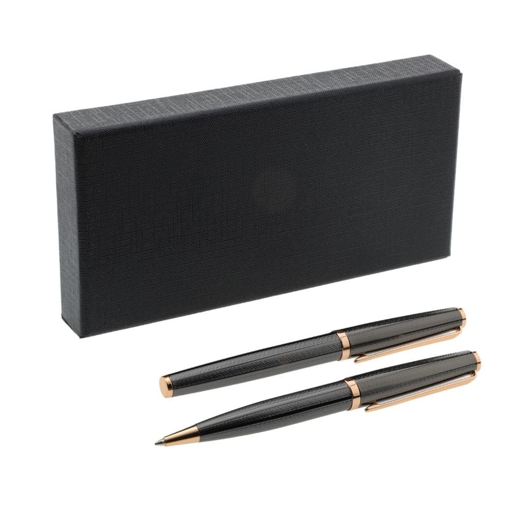 ZORY - Santhome® Gift Set of 2 Luxury Pens - Black / Gold - Image 6