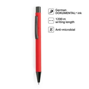 BILLUND - Giftology Metal Ballpen - Red (Anti-bacterial)